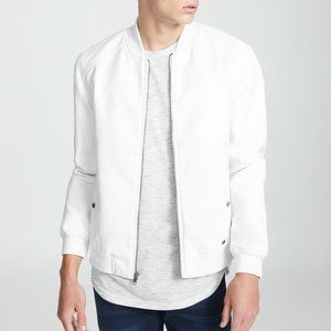 New G by GUESS Slayton Textured Bomber Jacket sz S